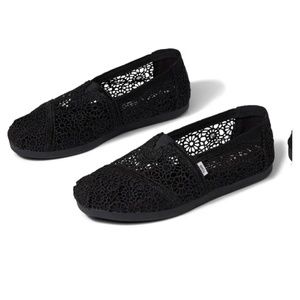 Black Toms Slip-on Flats